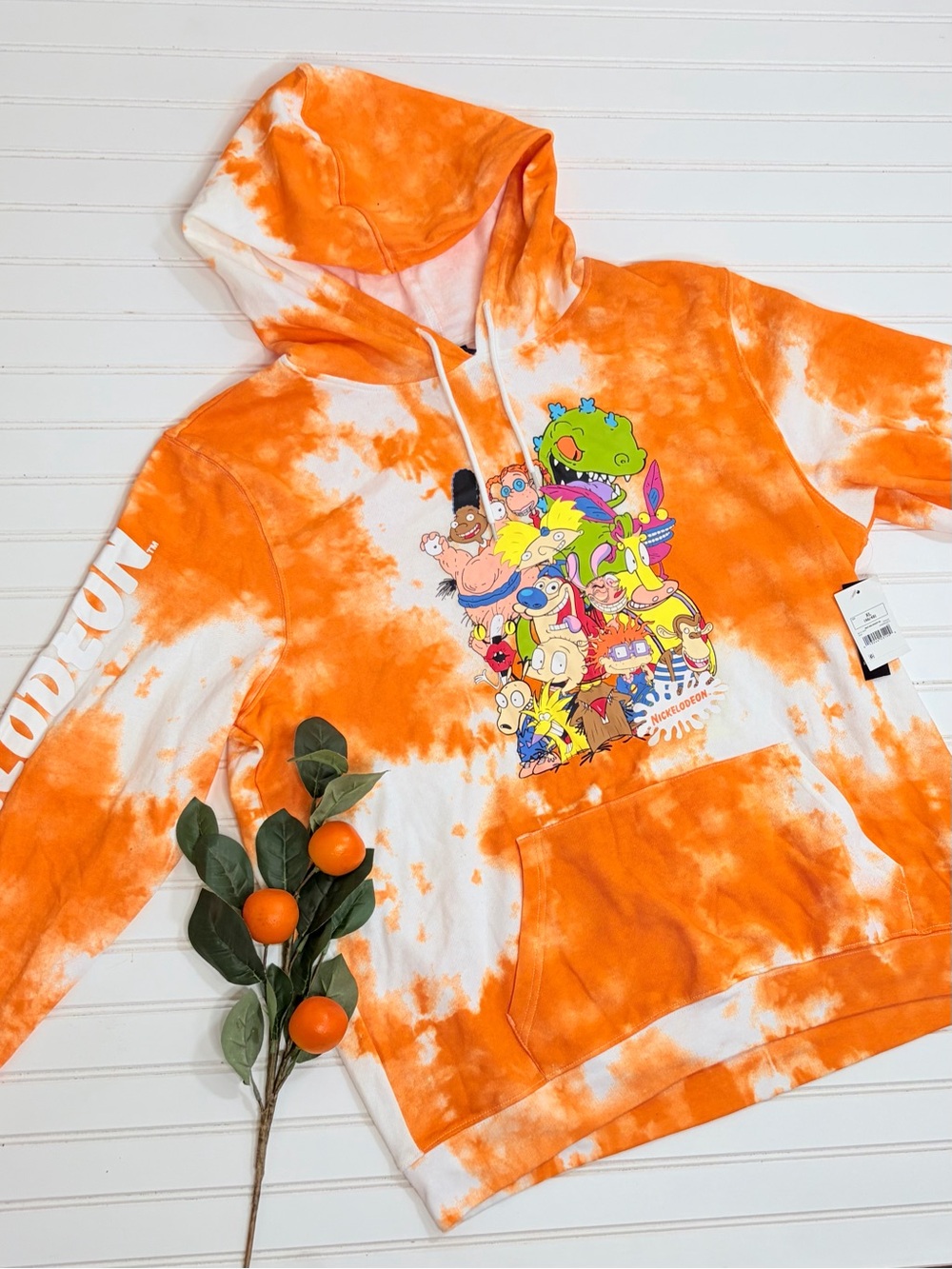 Nickelodeon Rugrats Tie Dye Hoodie Sweatshirt